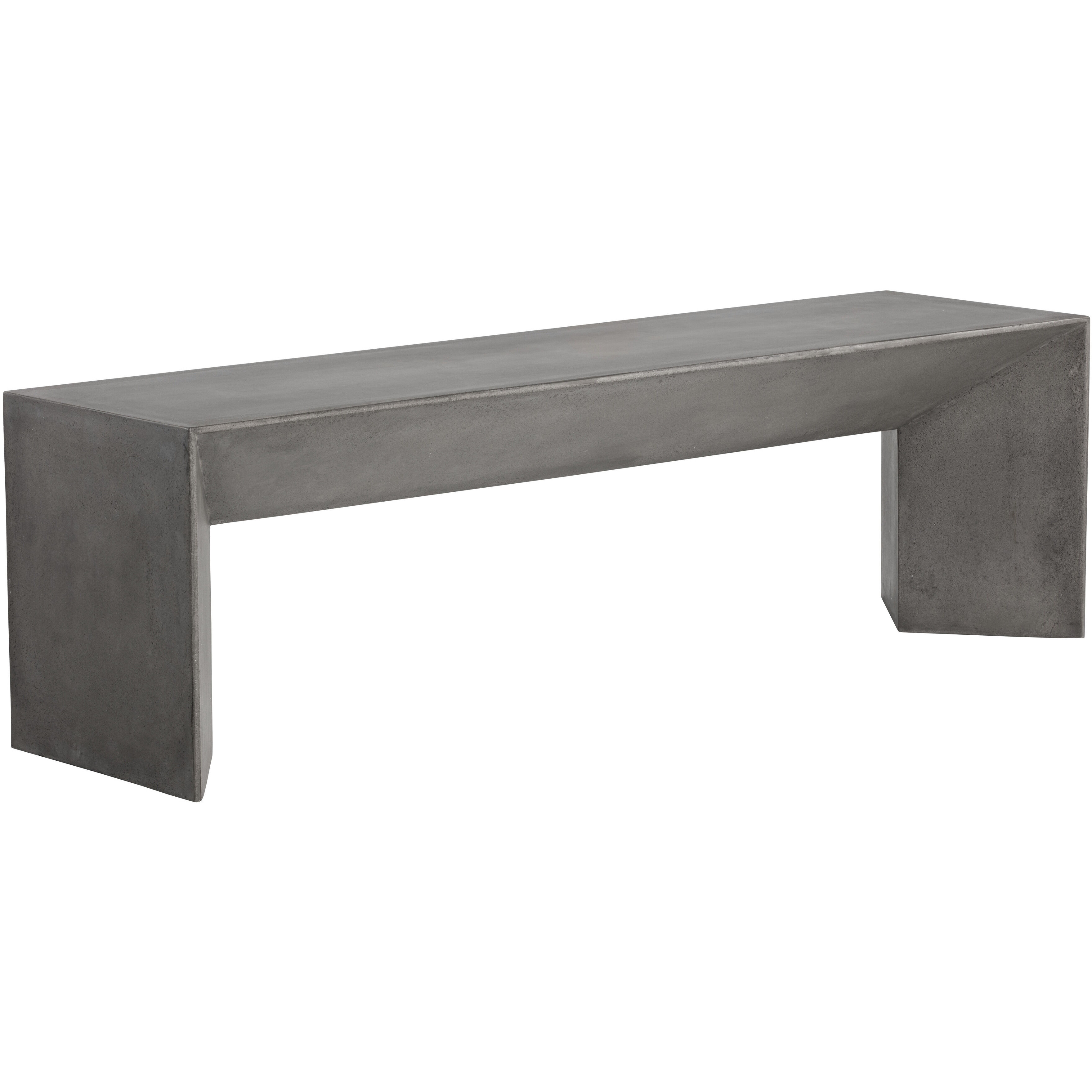 Nomad Grey Outdoor Bench